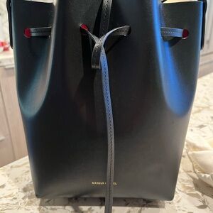 Vegan Apple Bucket Bag - Black/Flamma Manaus Gavriel